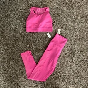 Pink workout set